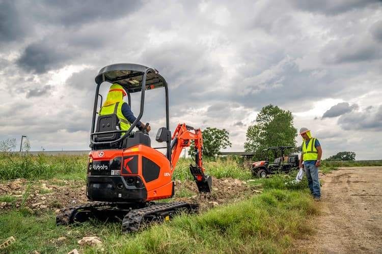 Operator monitor has been repositioned forward for easier view by the operator Operator monitor has been repositioned forward for easier view by the operator